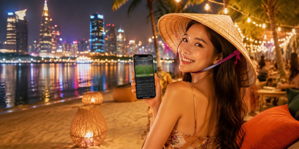 Người dùng tại TP.HCM xem thông tin cược bóng đá trên điện thoại